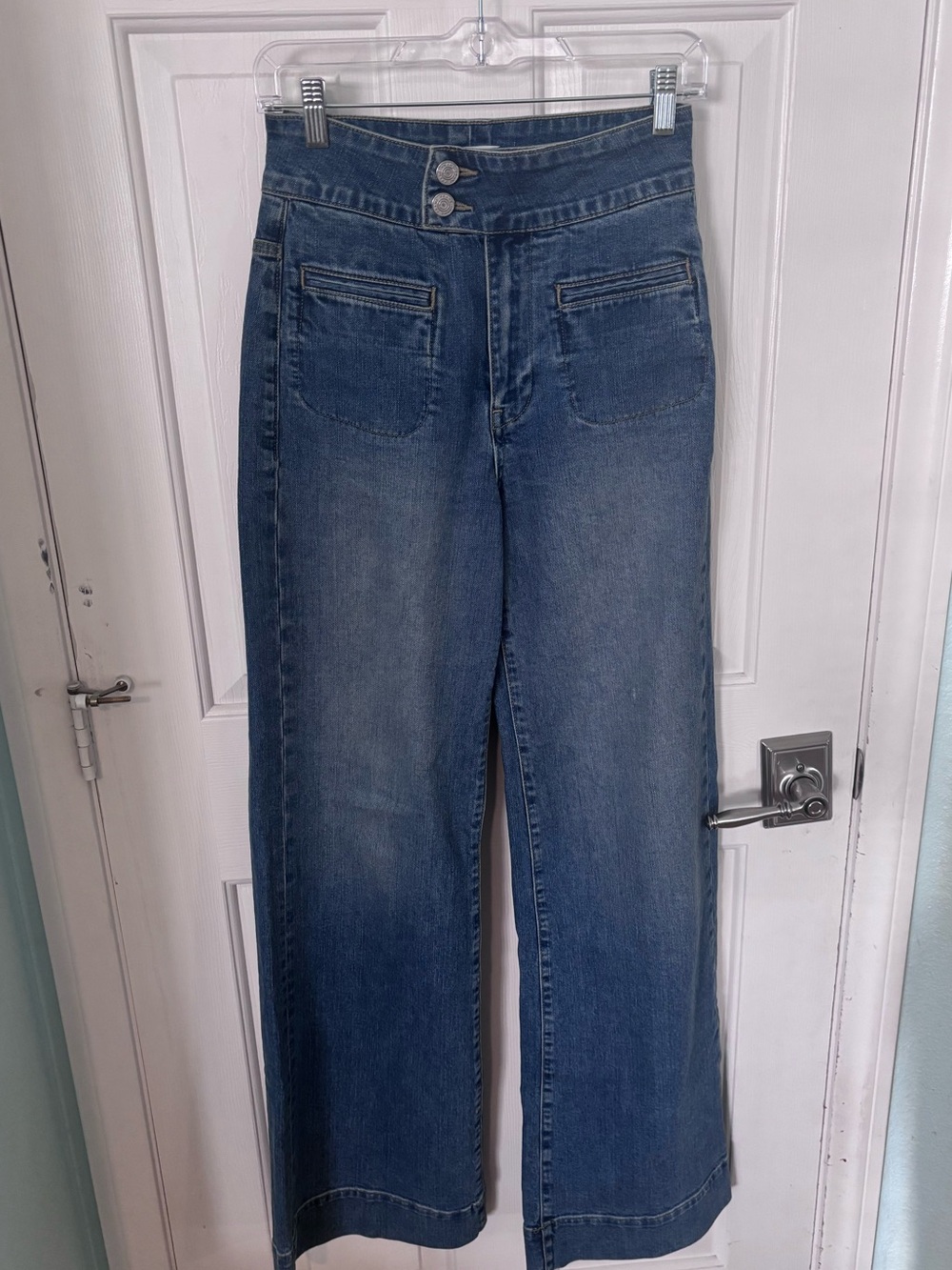 Frame le hardy high-rise wide leg jeans - Picture 7 of 8
